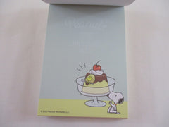 Rare ❤︎ *ੈ✩‧₊˚ Collectible ✿ Gift - Cute Kawaii Peanuts Snoopy Sweets 4 x 6 Inch Notepad / Memo Pad Diary Journal - Stationery Designer Paper Collection