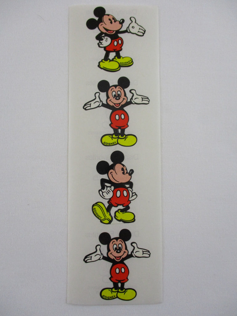 Mrs Grossman 2 x 6.5 Disney Favorites Mickey Mouse Sticker Sheet / Module - Vintage & Collectible