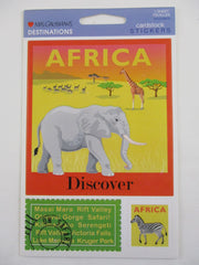 Mrs Grossman 4 x 6.5 Destinations - Africa Cardstock Sticker Sheet - Vintage & Collectible