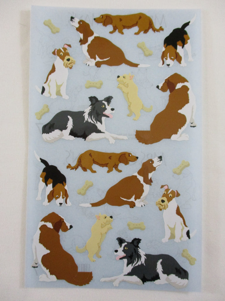 Mrs Grossman 4 x 6.5 Good Dogs Pup Sticker Sheet - Vintage & Collectible 2004