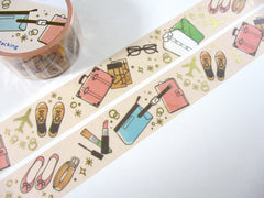Cute Kawaii Saien Washi / Masking Deco Tape - Fashion Travel Working Outfit - for Diary Journal Planner Craft Scrapbook Gift