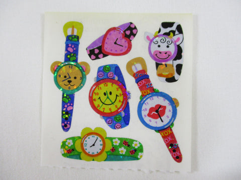 Sandylion Watch Glitter Sticker Sheet / Module - Vintage & Collectible