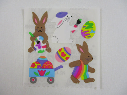 Sandylion Rabbits Eggs Easter Sticker Sheet / Module - Vintage & Collectible