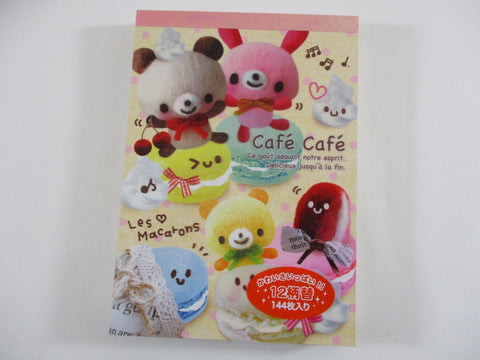 Cute Kawaii VHTF Vintage Collectible Kamio Cafe Cafe 4 x 6 Inch Notepad / Memo Pad - Stationery Designer Paper Collection