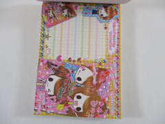 Cute Kawaii VHTF Vintage Collectible Kamio Magical Girl Friends 4 x 6 Inch Notepad / Memo Pad - Stationery Designer Paper Collection