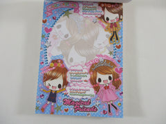 Cute Kawaii VHTF Vintage Collectible Kamio Magical Girl Friends 4 x 6 Inch Notepad / Memo Pad - Stationery Designer Paper Collection