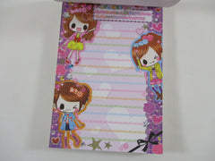 Cute Kawaii VHTF Vintage Collectible Kamio Magical Girl Friends 4 x 6 Inch Notepad / Memo Pad - Stationery Designer Paper Collection