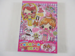 Cute Kawaii VHTF Vintage Collectible Crux Happy Fashion Girl Friends 4 x 6 Inch Notepad / Memo Pad - Stationery Designer Paper Collection