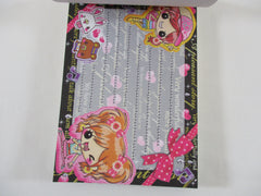 Cute Kawaii VHTF Vintage Collectible Crux Happy Fashion Girl Friends 4 x 6 Inch Notepad / Memo Pad - Stationery Designer Paper Collection