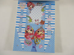 Cute Kawaii VHTF Vintage Collectible Crux Happy Fashion Girl Friends 4 x 6 Inch Notepad / Memo Pad - Stationery Designer Paper Collection