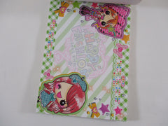 Cute Kawaii VHTF Vintage Collectible Crux Happy Fashion Girl Friends 4 x 6 Inch Notepad / Memo Pad - Stationery Designer Paper Collection