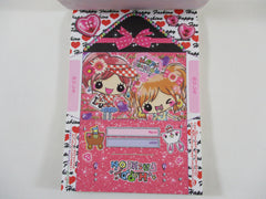 Cute Kawaii VHTF Vintage Collectible Crux Happy Fashion Girl Friends 4 x 6 Inch Notepad / Memo Pad - Stationery Designer Paper Collection