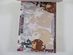 Cute Kawaii VHTF Vintage Collectible Crux Happy Pink Girl Friends 4 x 6 Inch Notepad / Memo Pad - Stationery Designer Paper Collection