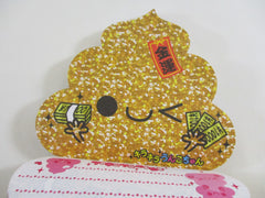 Cute Kawaii VHTF Vintage Collectible Kamio Unko Poop 4 x 4 Inch diecut Notepad / Memo Pad - Stationery Designer Paper Collection
