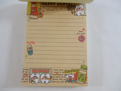 Cute Kawaii VHTF Vintage Collectible Kamio Happy Dental 4 x 6 Inch Notepad / Memo Pad - Stationery Designer Paper Collection
