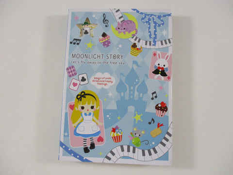Cute Kawaii VHTF Vintage Collectible Q-lia Alice Moonlight 4 x 6 Inch Notepad / Memo Pad - Stationery Designer Paper Collection