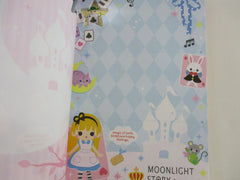 Cute Kawaii VHTF Vintage Collectible Q-lia Alice Moonlight 4 x 6 Inch Notepad / Memo Pad - Stationery Designer Paper Collection