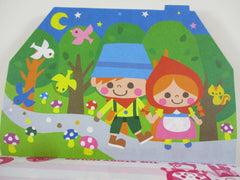 Cute Kawaii VHTF Vintage Collectible Kamio Story House Die cut 4 x 6 Inch Notepad / Memo Pad - Stationery Designer Paper Collection