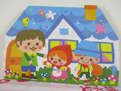 Cute Kawaii VHTF Vintage Collectible Kamio Story House Die cut 4 x 6 Inch Notepad / Memo Pad - Stationery Designer Paper Collection