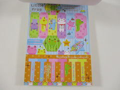 Cute Kawaii VHTF Vintage Collectible Q-lia Frog 4 x 6 Inch Notepad / Memo Pad - Stationery Designer Paper Collection