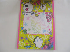 Cute Kawaii VHTF Vintage Collectible Kamio Love Peace Skull Halloween 4 x 6 Inch Notepad / Memo Pad - Stationery Designer Paper Collection