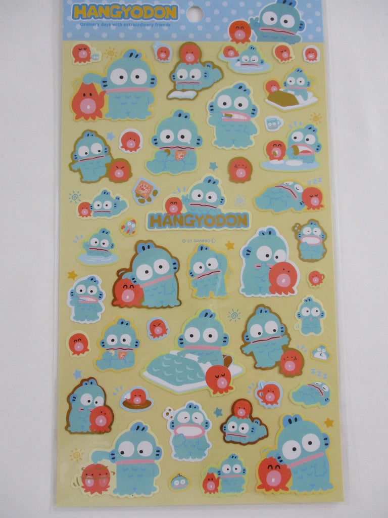 Cute Kawaii Sanrio Hangyodon A Large Sticker Sheet - for Journal Planner Craft