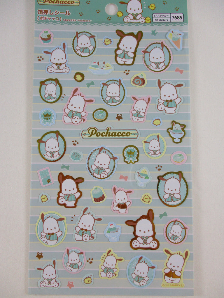 Cute Kawaii Sanrio Pochacco Dog Large Sticker Sheet B