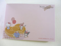 Cute Kawaii Kamio Sanrio Characters Hello Kitty 50th Anniversary Mini Notepad / Memo Pad - A - Stationery Designer Paper Collection