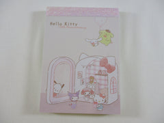 Cute Kawaii Kamio Sanrio Characters Hello Kitty 50th Anniversary Mini Notepad / Memo Pad - B - Stationery Designer Paper Collection