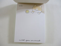 Cute Kawaii Kamio Cat Kitty with Animal nyan Mini Notepad / Memo Pad - Stationery Designer Writing Paper Collection