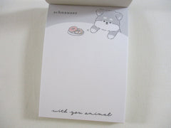 Cute Kawaii Kamio Dog schnauzer Mini Notepad / Memo Pad - Stationery Designer Paper Collection