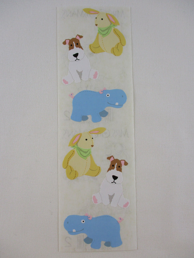 Mrs Grossman Stuffed Animals Sticker Sheet / Module - Vintage & Collectible