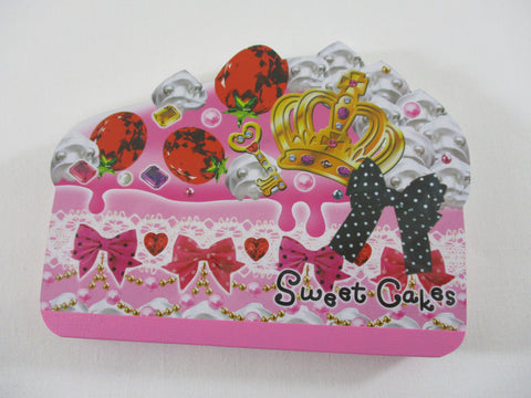 Cute Kawaii VHTF Vintage Collectible Kamio Sweet Cakes Die cut 4 x 6 Inch Notepad / Memo Pad - Stationery Designer Paper Collection