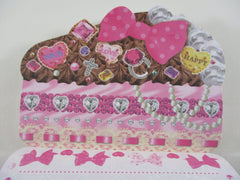 Cute Kawaii VHTF Vintage Collectible Kamio Sweet Cakes Die cut 4 x 6 Inch Notepad / Memo Pad - Stationery Designer Paper Collection