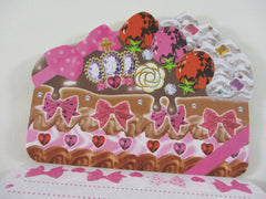 Cute Kawaii VHTF Vintage Collectible Kamio Sweet Cakes Die cut 4 x 6 Inch Notepad / Memo Pad - Stationery Designer Paper Collection