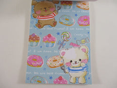 Cute Kawaii VHTF Vintage Collectible Crux Choco Bear Love 4 x 6 Inch Notepad / Memo Pad - Stationery Designer Paper Collection