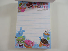 Cute Kawaii VHTF Vintage Collectible Q-Lia Deco Cute Sweet Food Theme 4 x 6 Inch Notepad / Memo Pad - Stationery Designer Paper Collection