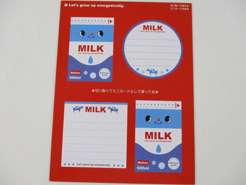 Rare ❤︎ Vintage *ੈ✩‧₊˚ Collectible ✿  Gift - Cute Kawaii DIY Paper Cut-outs Note Cards / Tags / Bookmarks - Milk