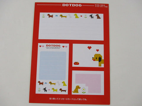 Rare ❤︎ Vintage *ੈ✩‧₊˚ Collectible ✿  Gift - Cute Kawaii DIY Paper Cut-outs Note Cards / Tags / Bookmarks - Dot Dog
