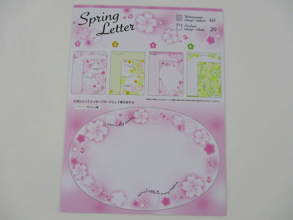 Rare ❤︎ Vintage *ੈ✩‧₊˚ Collectible ✿  Gift - Cute Kawaii DIY Paper Cut-outs Note Cards / Tags / Bookmarks - Spring Cherry Blossom