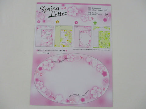 Rare ❤︎ Vintage *ੈ✩‧₊˚ Collectible ✿  Gift - Cute Kawaii DIY Paper Cut-outs Note Cards / Tags / Bookmarks - Spring Cherry Blossom