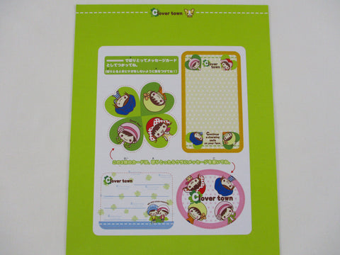 Rare ❤︎ Vintage *ੈ✩‧₊˚ Collectible ✿  Gift - Cute Kawaii DIY Paper Cut-outs Note Cards / Tags / Bookmarks - Clover Town