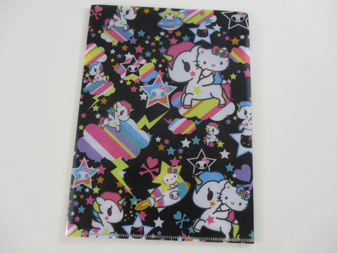Rare ❤︎ Vintage *ੈ✩‧₊˚ Collectible ✿  Gift - Cute Kawaii Tokidoki for Hello Kitty Sanrio Plastic Folder