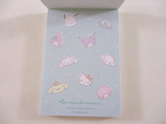 Cute Kawaii Kamio Sanrio Characters Corocoro Face Collection Hello Kitty Purin Cinnamoroll My Melody Kuromi Pochacco Mini Notepad / Memo Pad - Stationery Designer Paper Collection