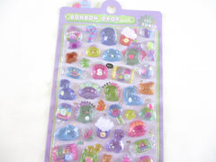 Cute Kawaii BonBon Candy Drop Seal Sticker Sheet - Dino Candy Popcorn Egg Food Party - for Journal Planner Craft Agenda Organizer Scrapbook Stationery