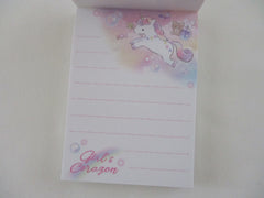 Cute Kawaii Q-lia Unicorn Rabbit girl's corazon Mini Notepad / Memo Pad - Stationery Designer Paper Collection