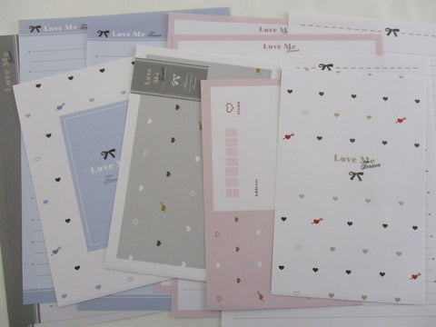 Cute Kawaii Crux Love Hearts Forever Letter Sets - Stationery Writing Paper Envelope