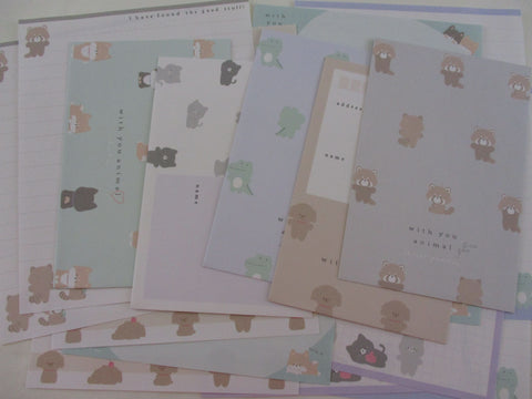 Cute Kawaii Kamio Animal with you Cat Dog Croc Red Panda Letter Sets - Stationery Writing Paper Envelope Penpal