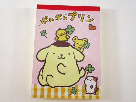Rare ❤︎ Vintage *ੈ✩‧₊˚ Collectible ✿ Gift - Cute Kawaii Sanrio Pom Pom Purin 4 x 6 Inch Notepad / Memo Pad preowned - Stationery Designer Paper Collection Gift