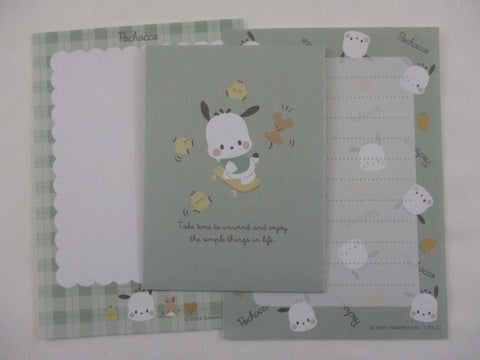 Cute Kawaii Sanrio Pochacco Mini Letter Set B - Small Writing Note Envelope Set Stationery